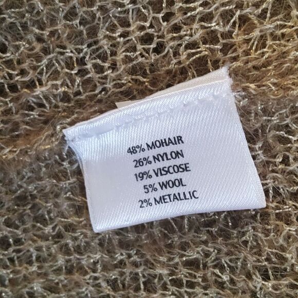 New Eileen Fisher Mohair Wool Blend Cardigan Sweater Size L - Picture 9 of 10